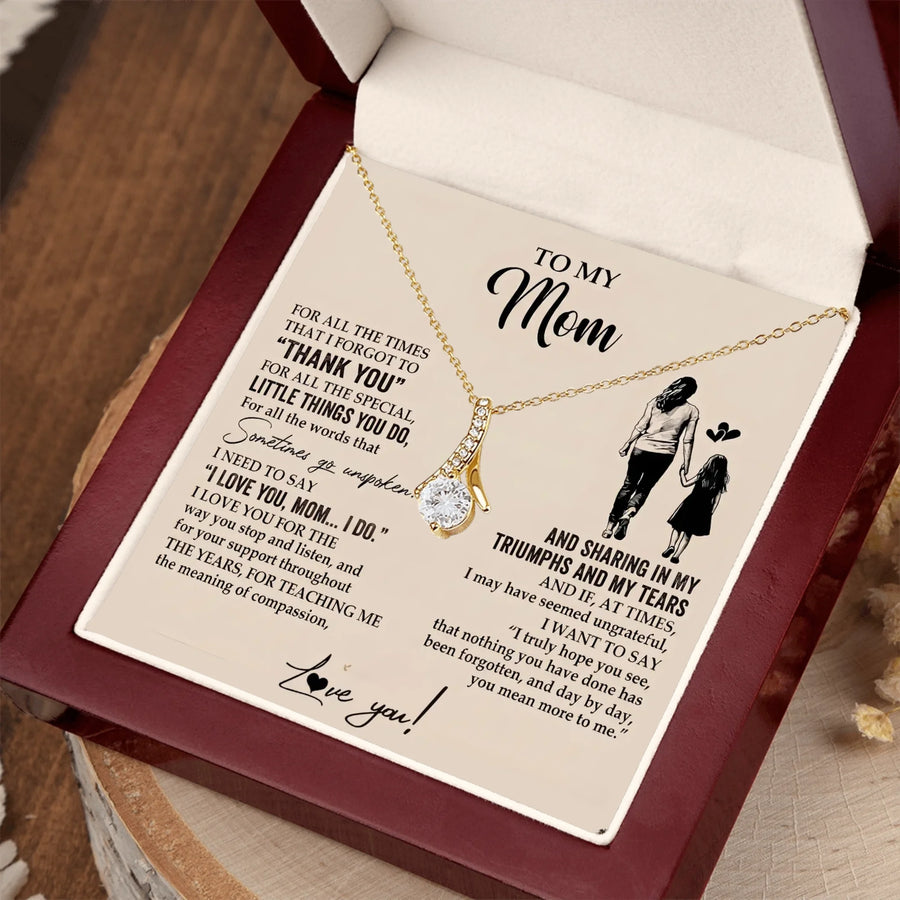 Mom & Daughter Bond Alluring Beauty Necklace