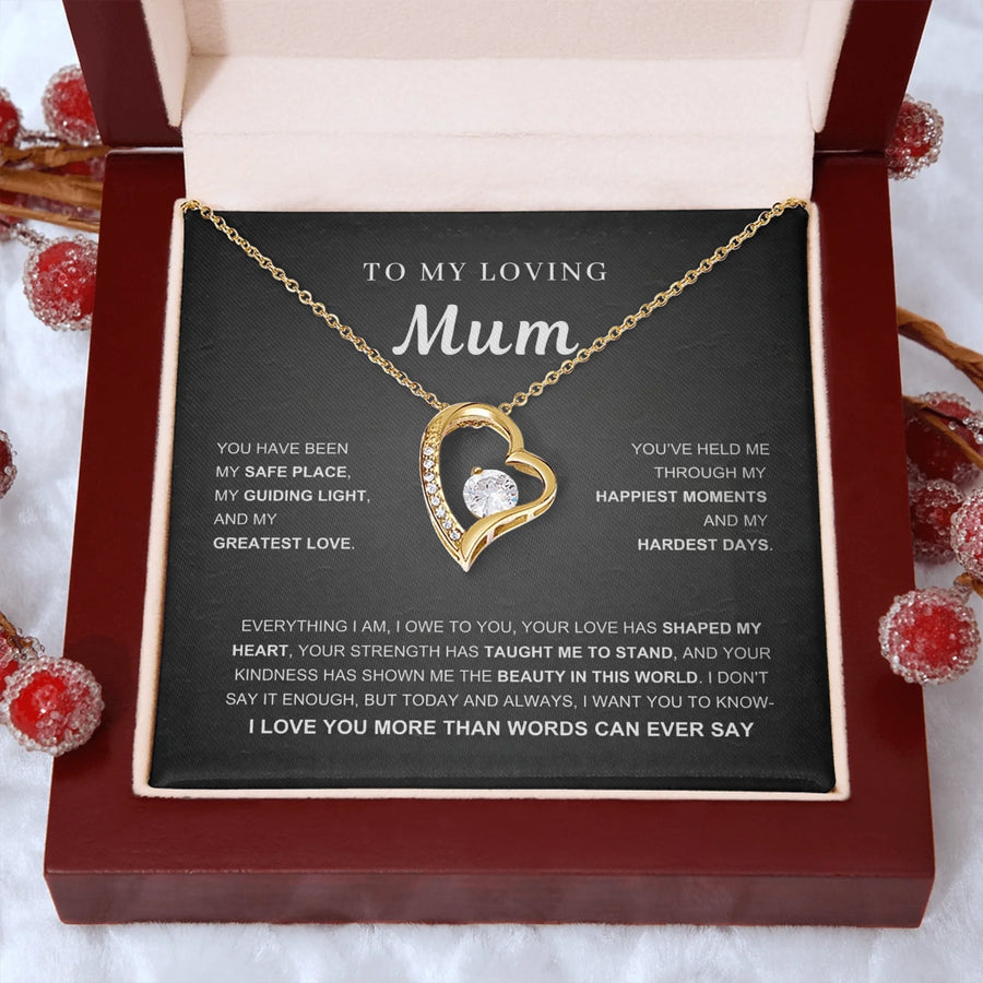 To My Loving Mum - Forever Love Necklace