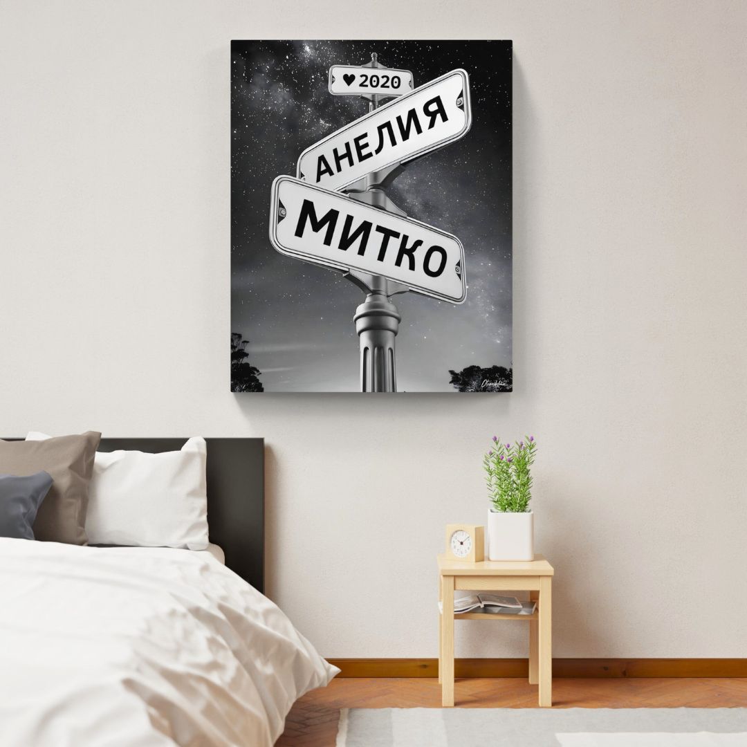 Personalized Canvas Print "Love" | For 2–6 Names
