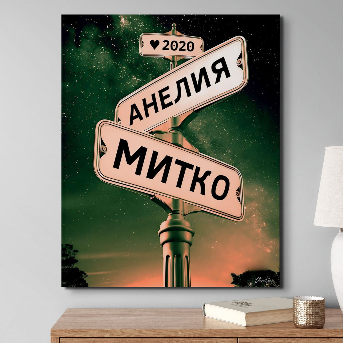 Personalized Canvas Print "Love" | For 2–6 Names