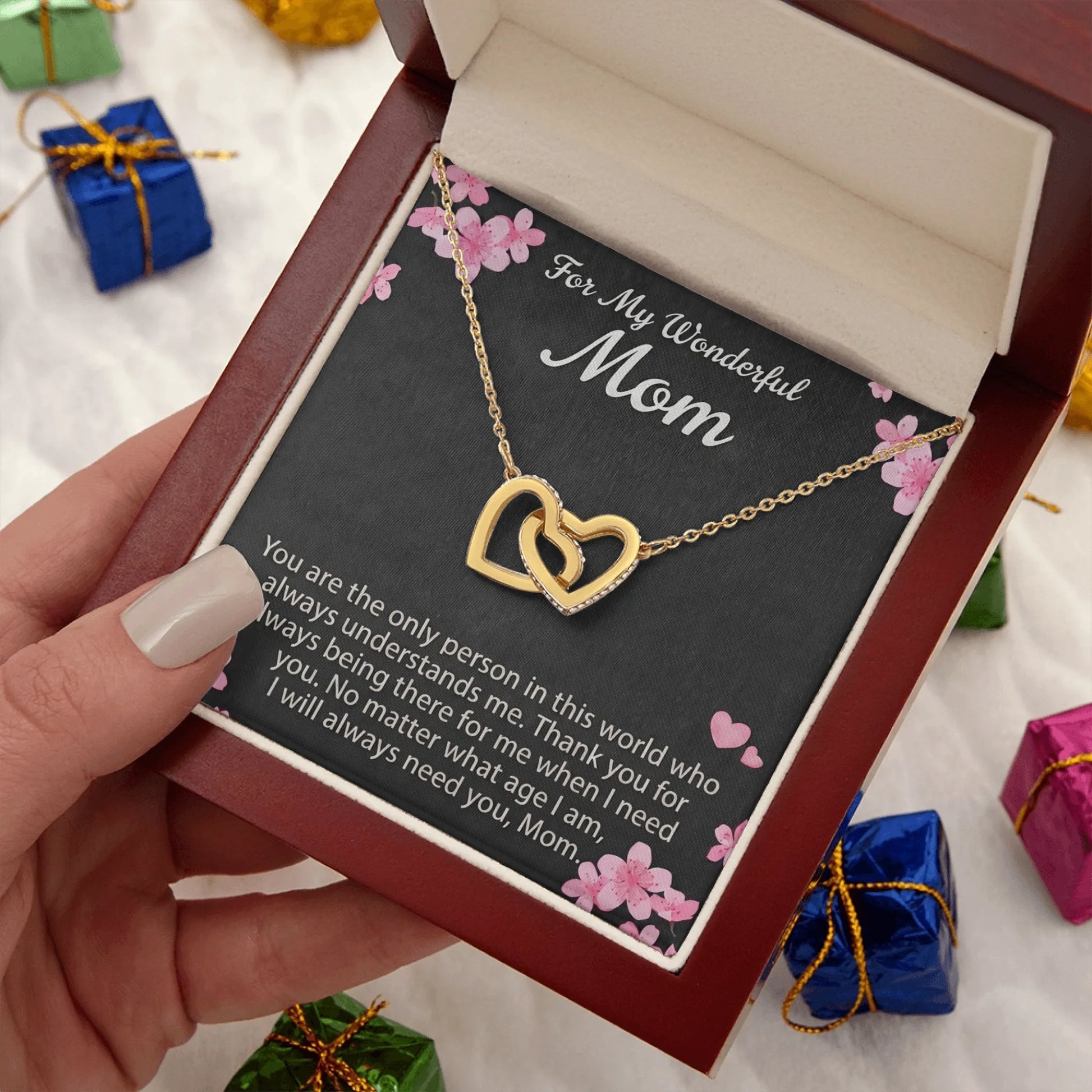 Interlocking Hearts Gold Lux N2