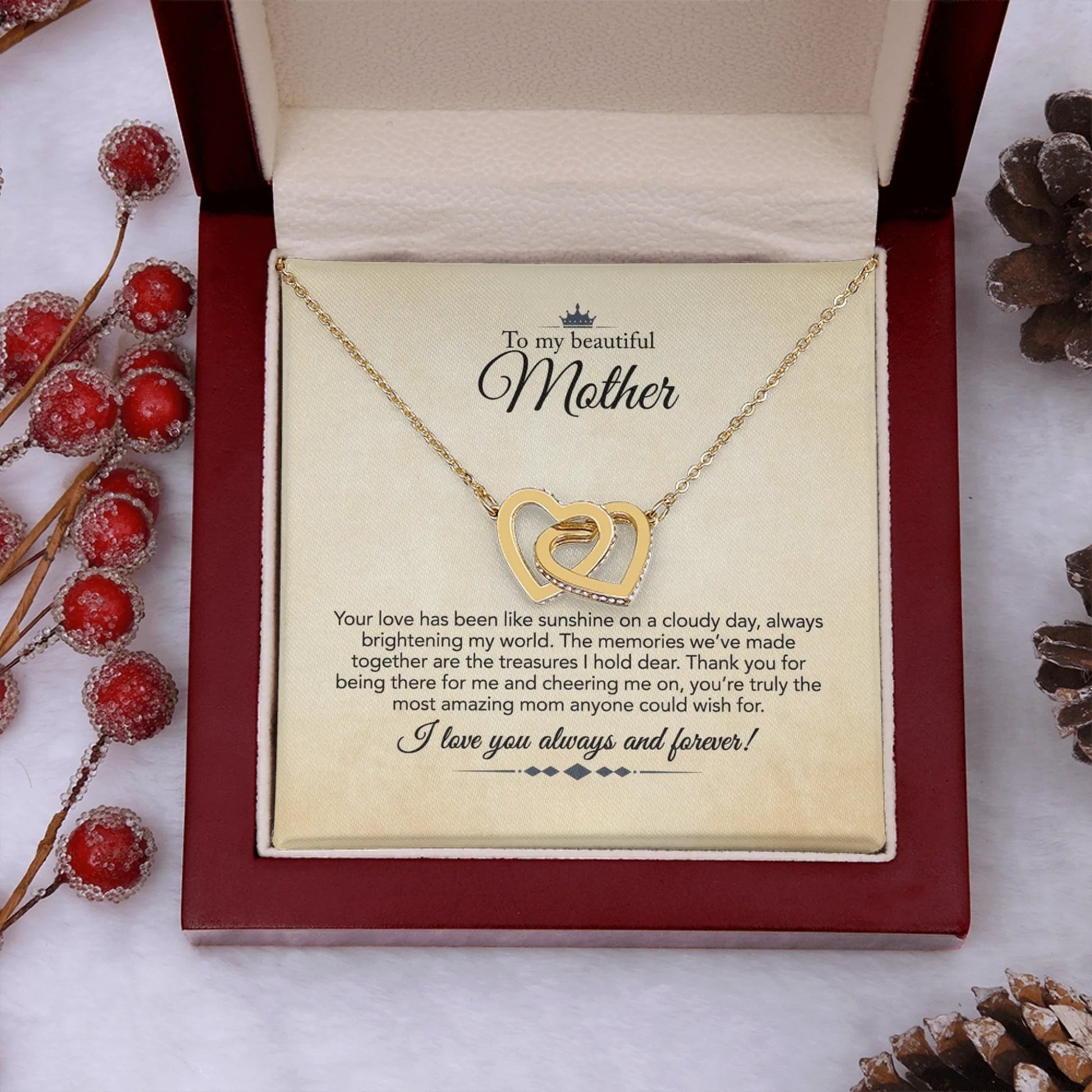 Interlocking Hearts Gold Lux N5