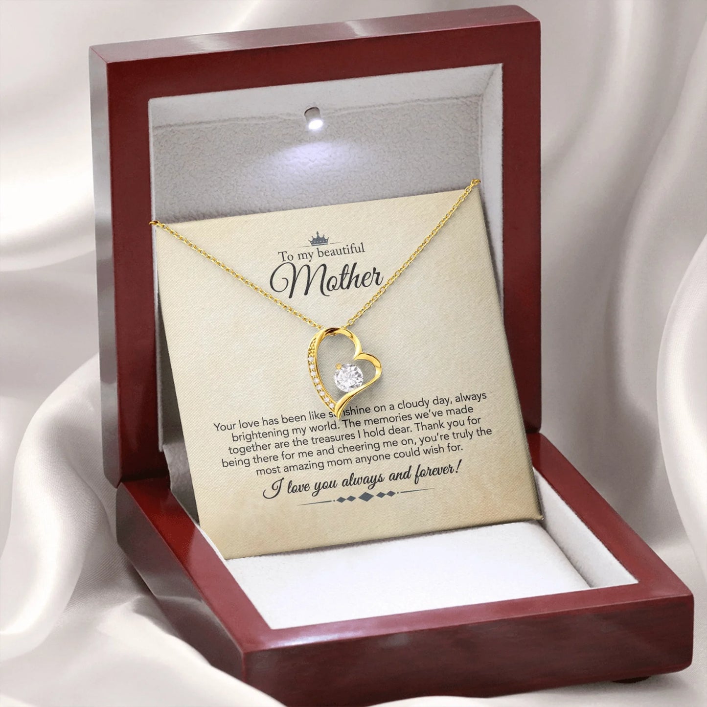 Forever Love Wooden Box Gold 2