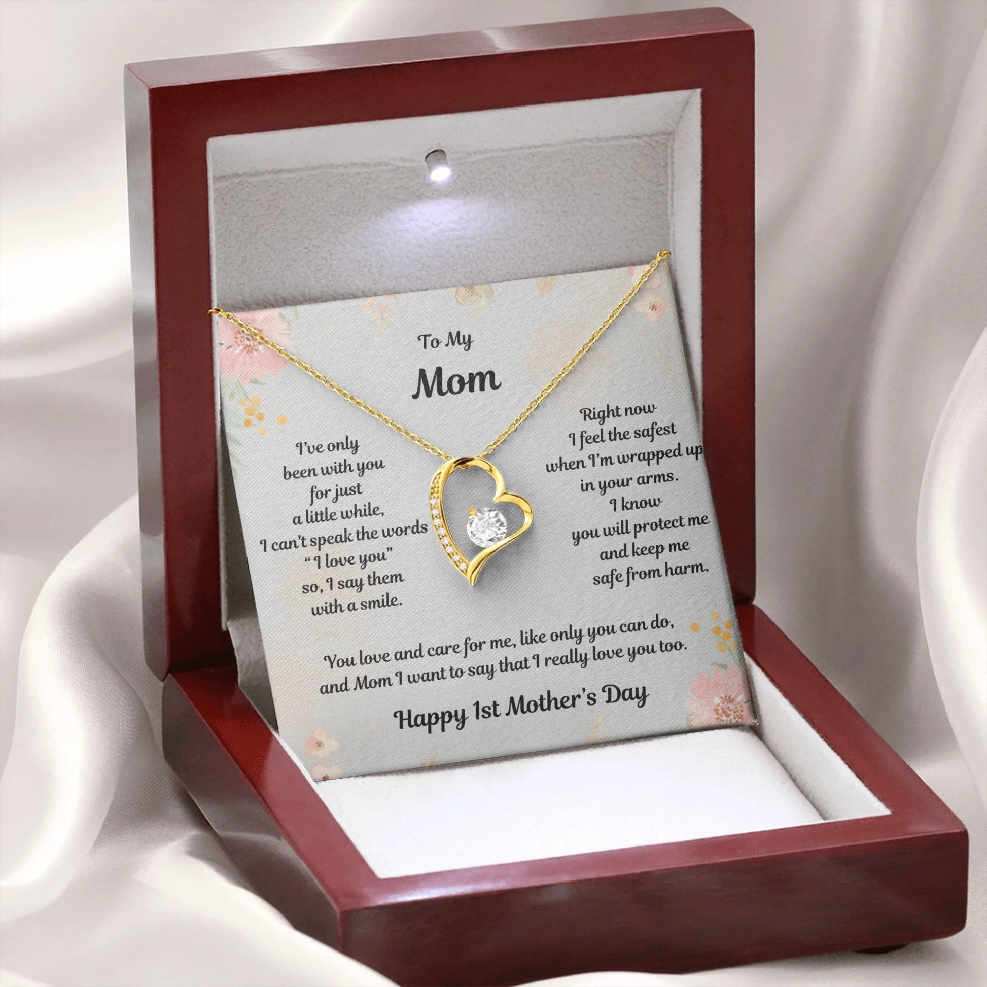 Forever Love Wooden Box Gold 2