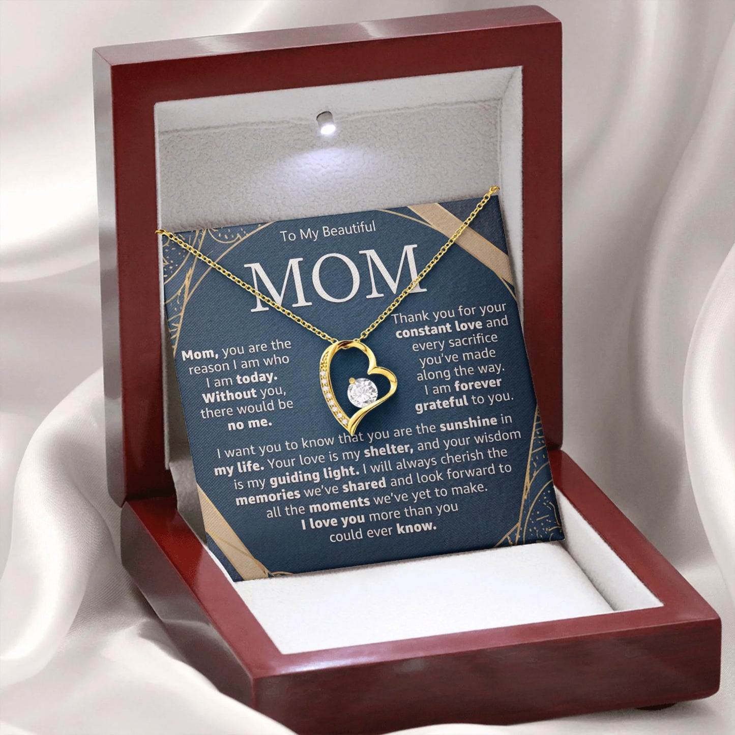 Forever Love Wooden Box Gold 2