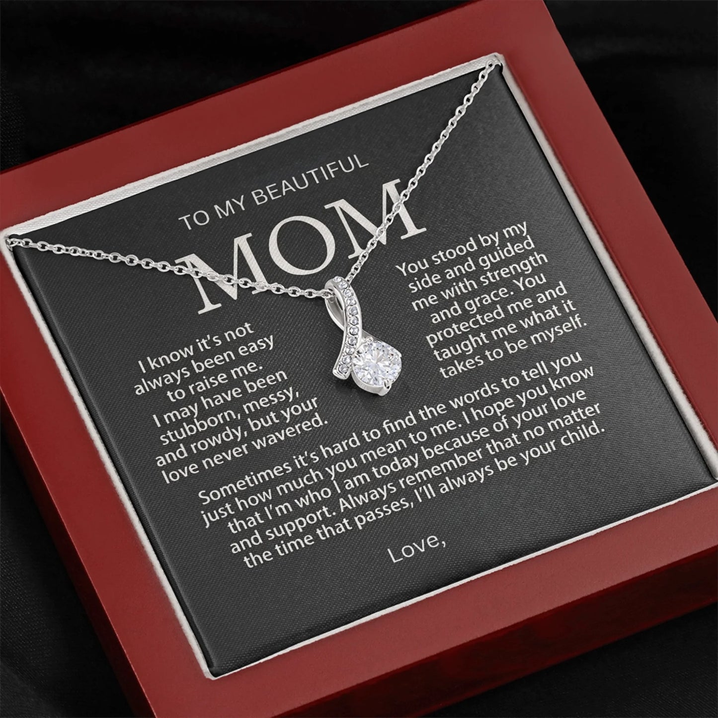 Dark Closeup Alluring Beauty Necklace