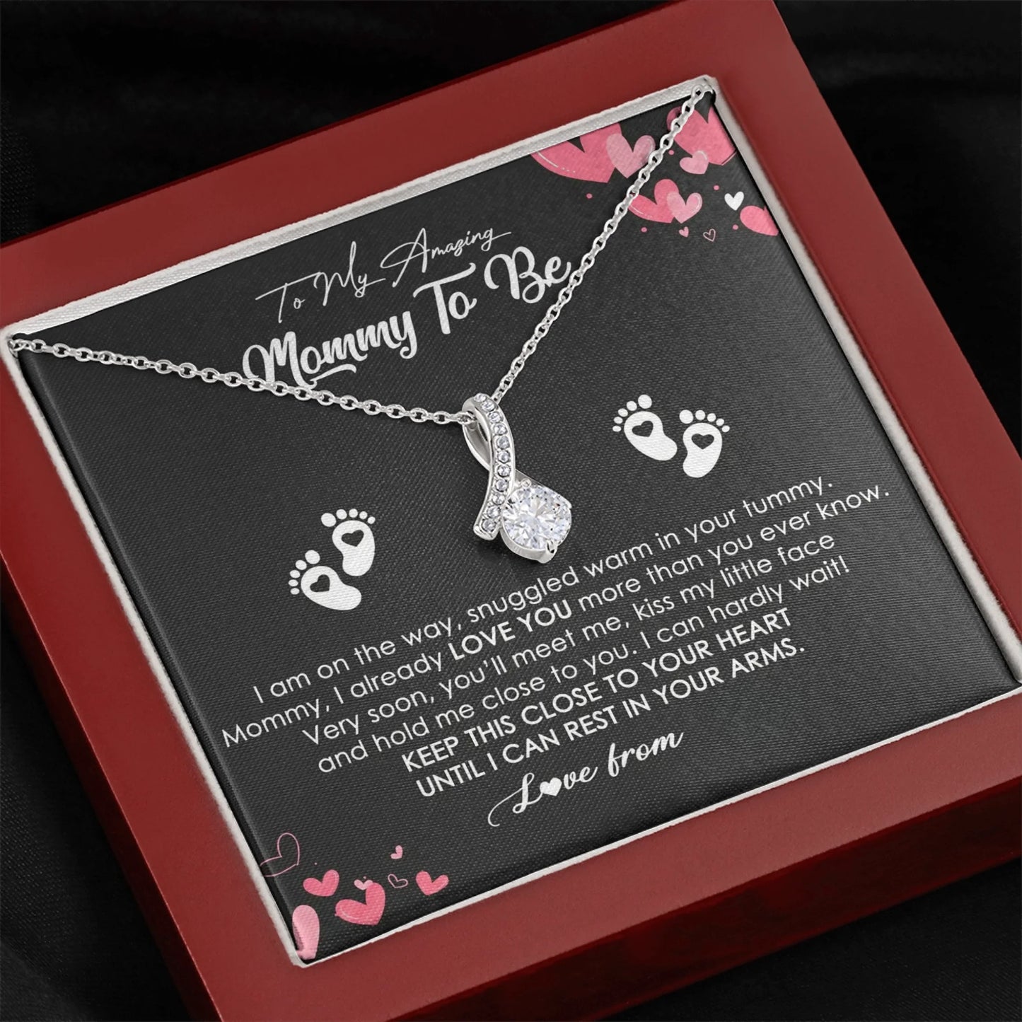 Dark Closeup Alluring Beauty Necklace