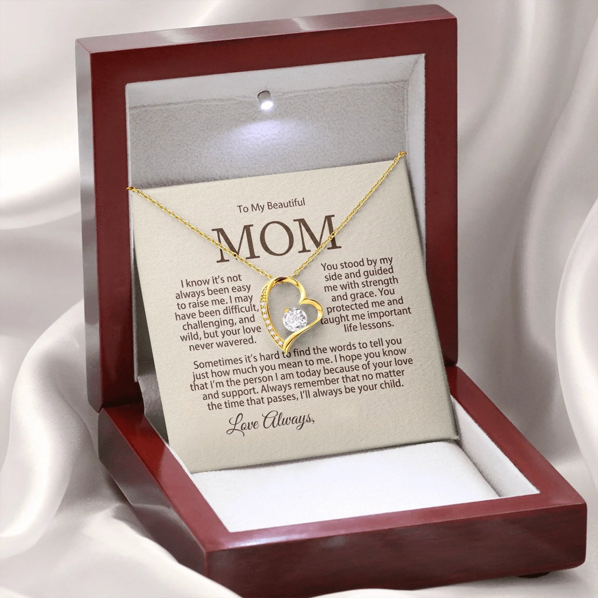Forever Love Wooden Box Gold 2