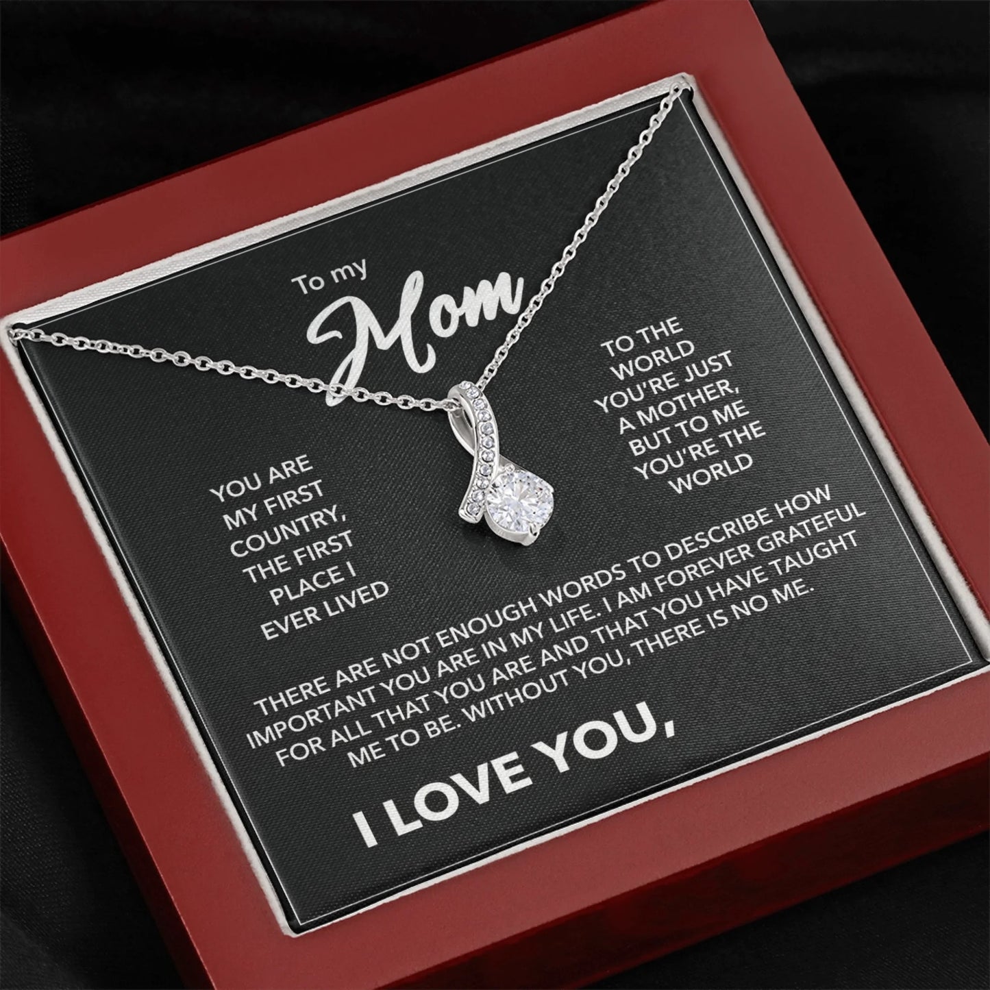 Dark Closeup Alluring Beauty Necklace