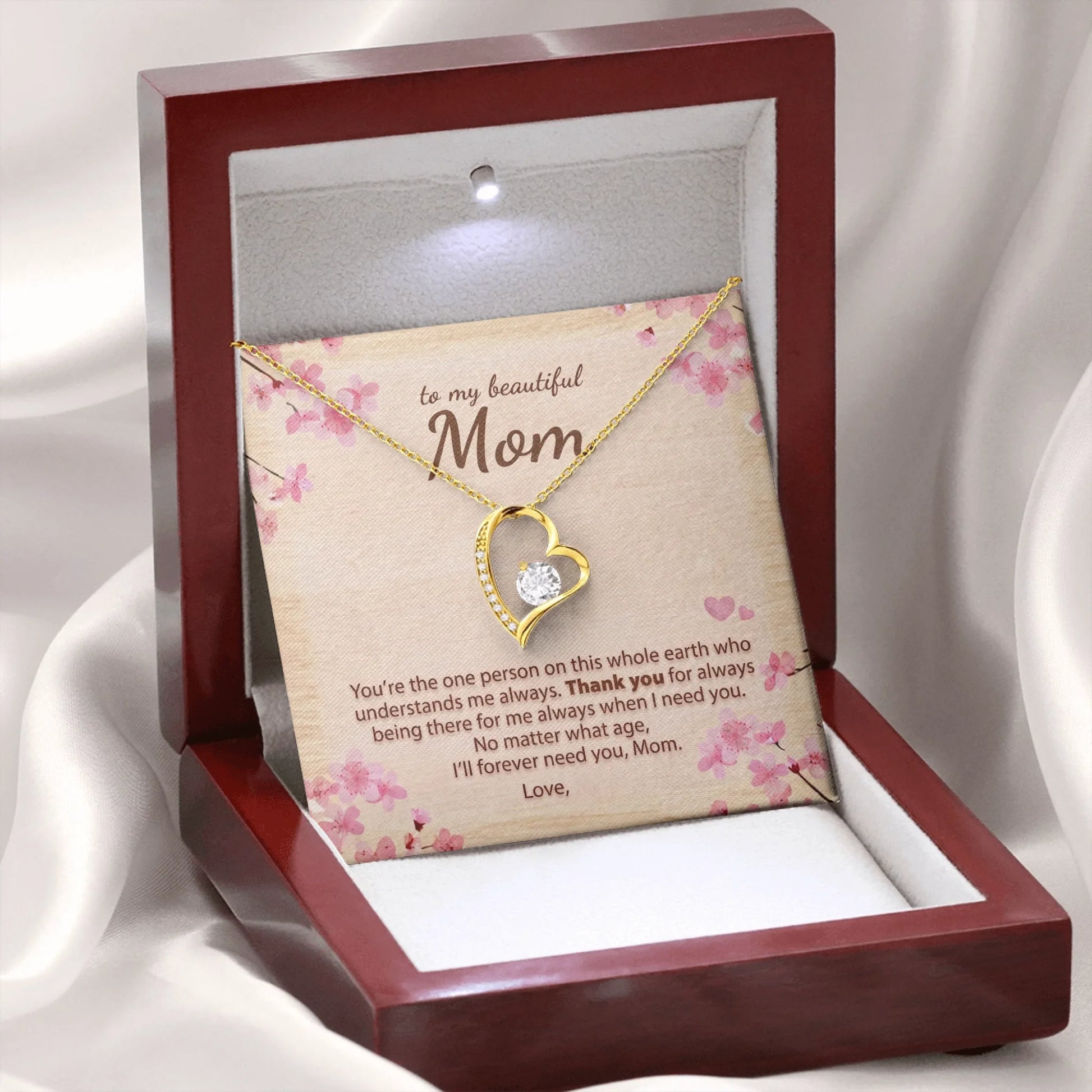 Forever Love Wooden Box Gold 2