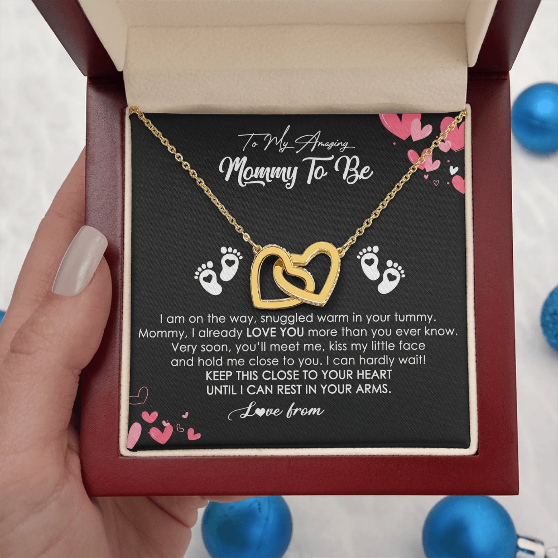 Interlocking Hearts Gold Lux N2