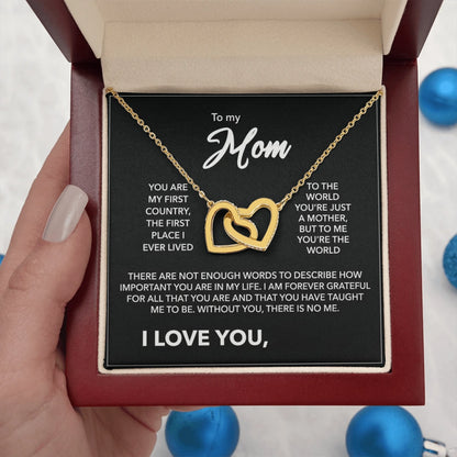 Interlocking Hearts Gold Lux N2