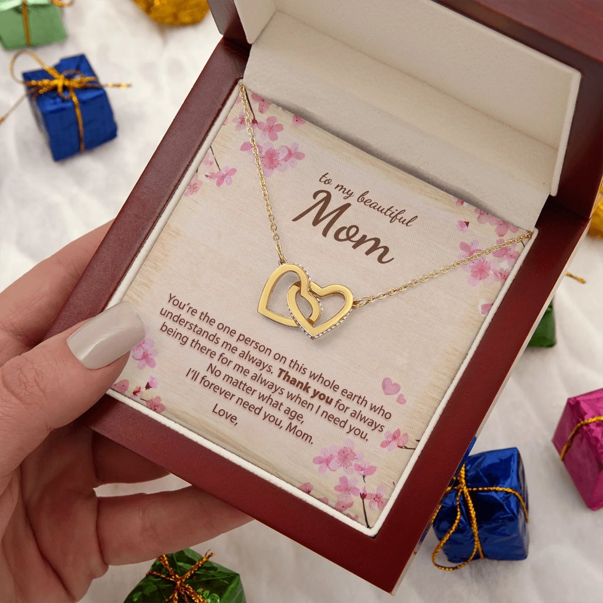Interlocking Hearts Gold Lux N2