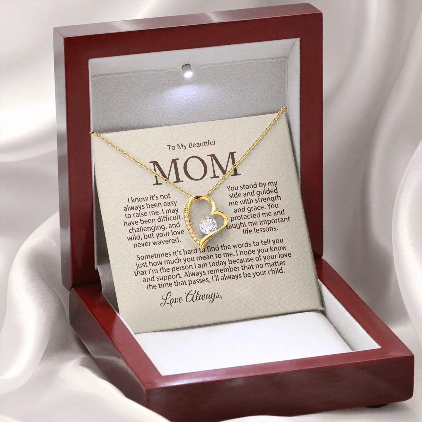 Forever Love Wooden Box Gold 2