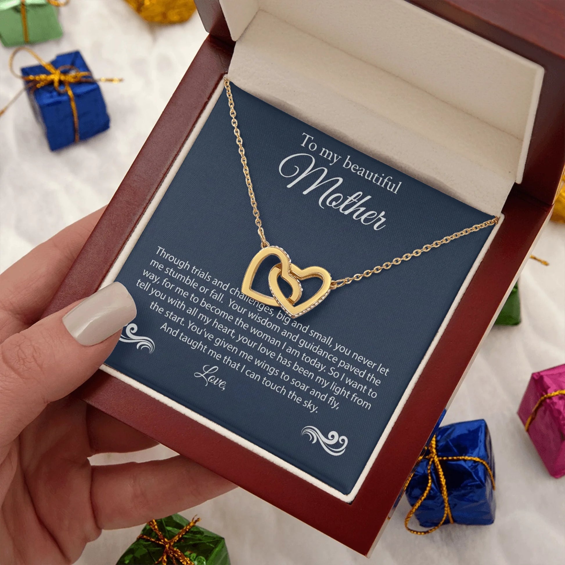 Interlocking Hearts Gold Lux N2
