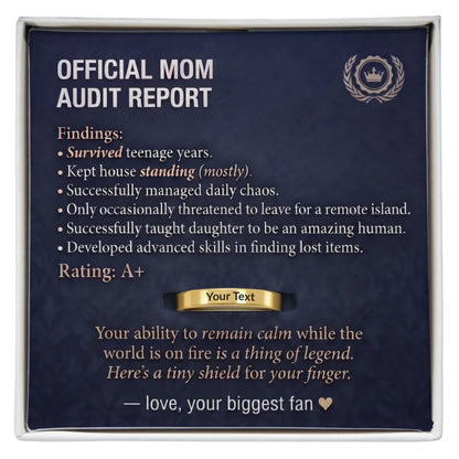 Mother's Day Engraved Ring with Message Card (+Free Gift Box)