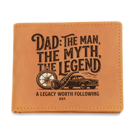 Engraved Leather Wallet 1
