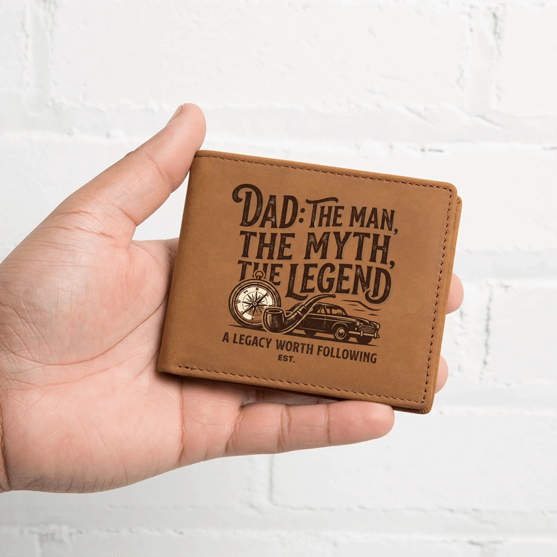 Engraved Leather Wallet 12