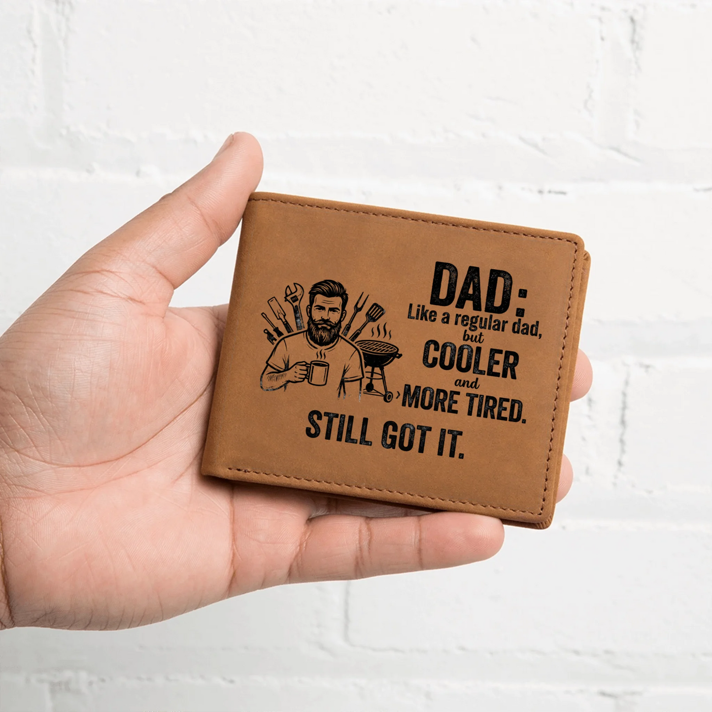 Engraved Leather Wallet 12