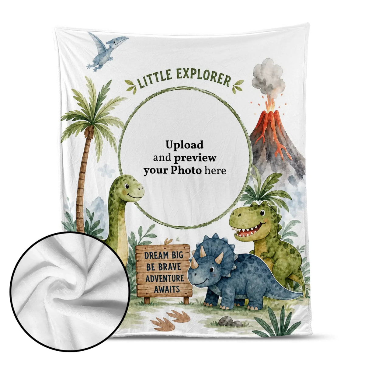 Little Explorer Blanket – Custom Baby Name Blanket