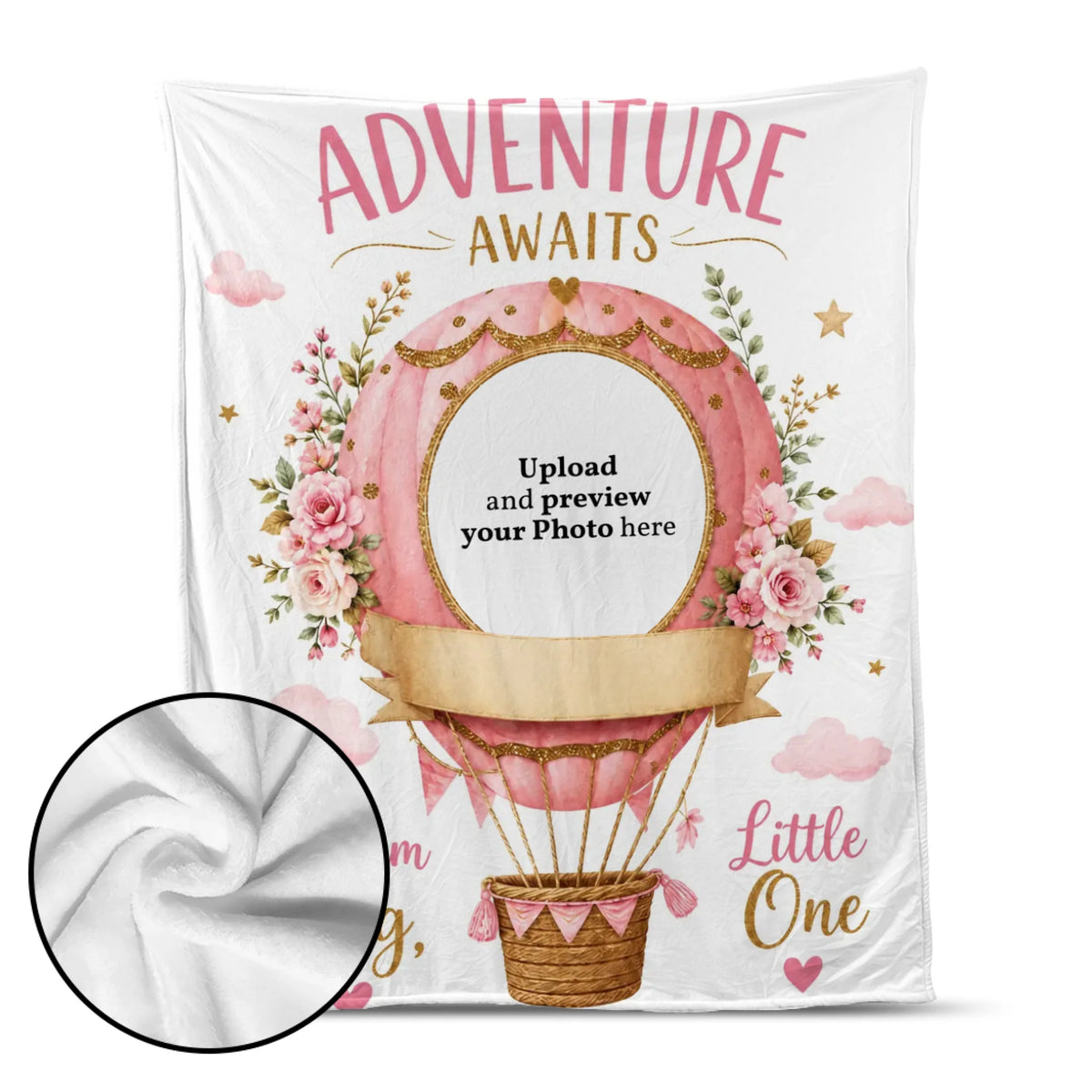 Adventure Awaits Blanket – Custom Baby Name Blanket