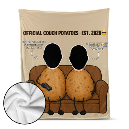 "Official Couch Potatoes · Est. [Year]" with Custom Names & Photos