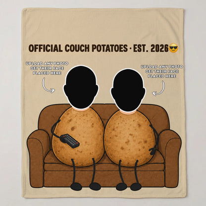 "Official Couch Potatoes · Est. [Year]" with Custom Names & Photos