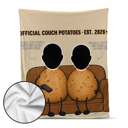 "Official Couch Potatoes · Est. [Year]" with Custom Names & Photos