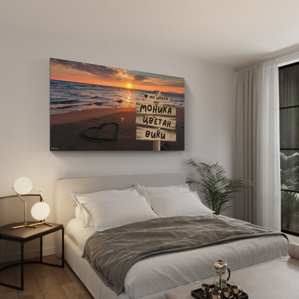 Personalized Canvas Print "Love" | For 2–6 Names