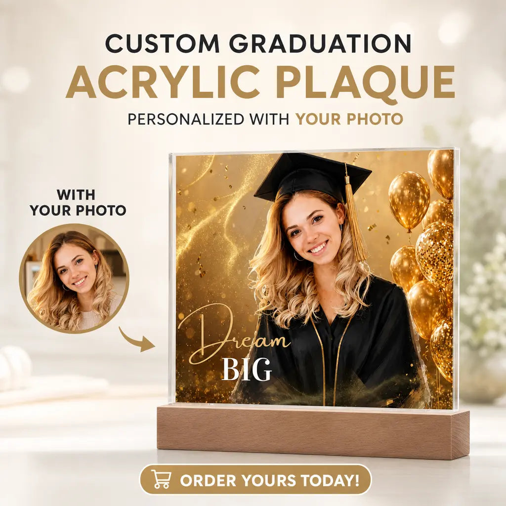 Graduation Plaque - Transform ANY Photo Into a Graduation Portrait