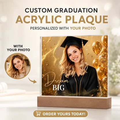 Graduation Plaque - Transform ANY Photo Into a Graduation Portrait