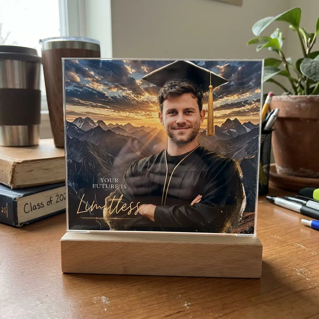 Graduation Plaque - Transform ANY Photo Into a Graduation Portrait