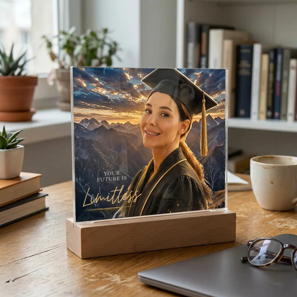 Graduation Plaque - Transform ANY Photo Into a Graduation Portrait
